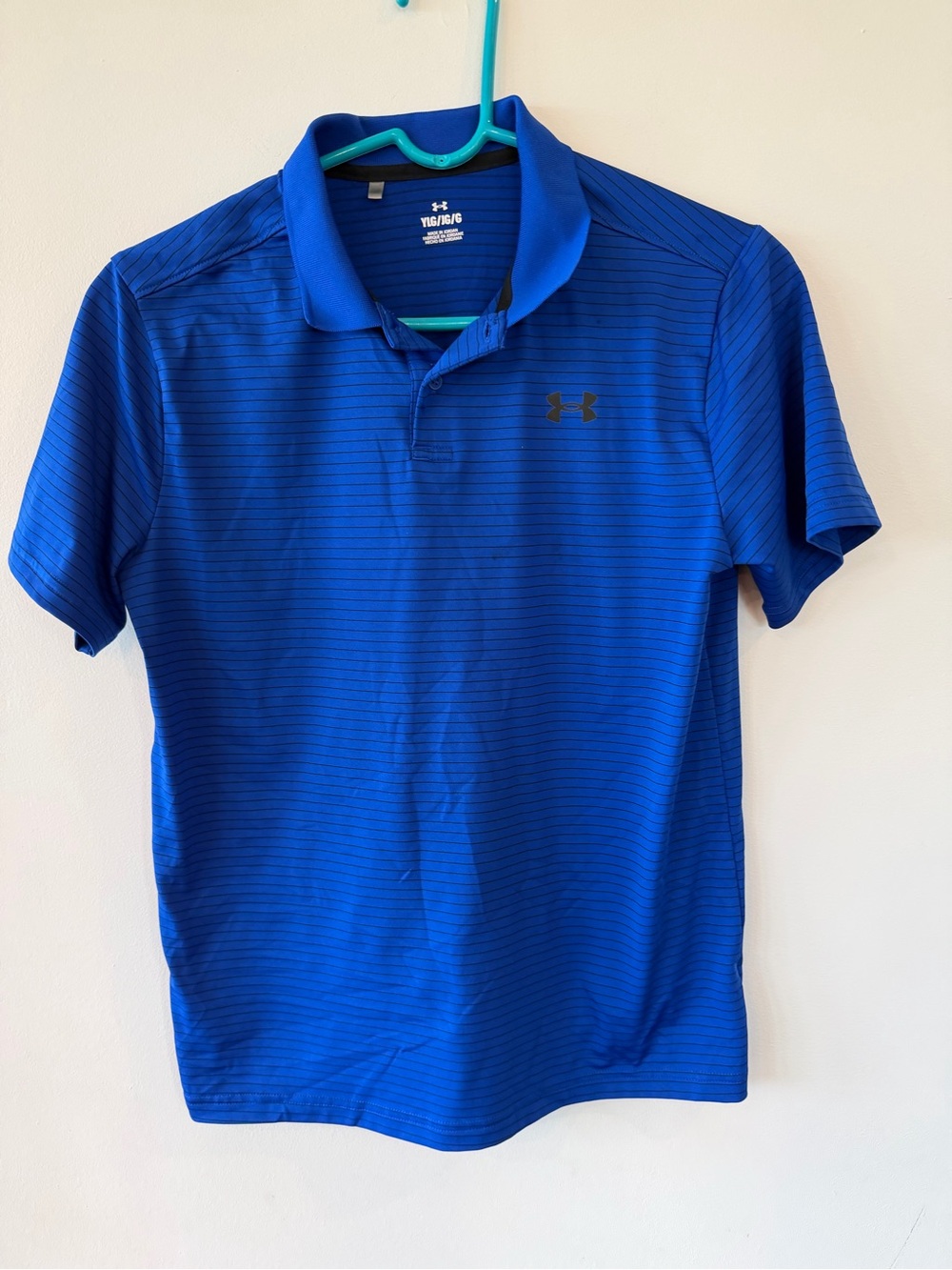 Under Armour Boy’s Royal Blue Striped Polo
